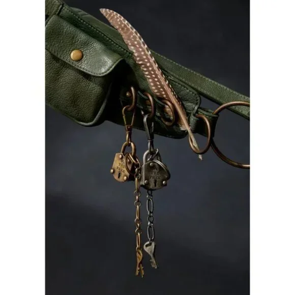 Free People WTF Lock Keychain - NWT - Picture 2 of 5
